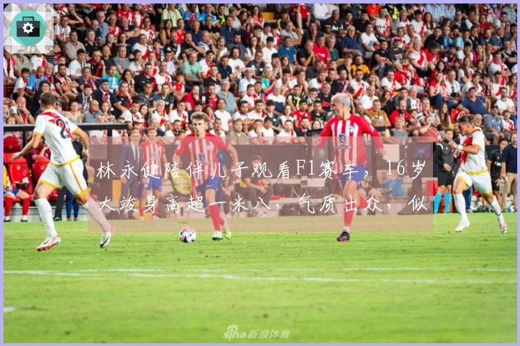 林永健陪伴儿子观看F1赛车，16岁大竣身高超一米八，气质出众，似年轻版王一博。